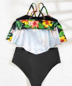 shein tassel ruffle bikini