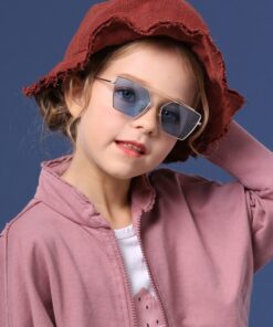 SHEIN Toddler Kids Metal Frame Sunglasses
