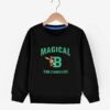 SHEIN Boys Cartoon & Slogan Graphic Sweatshirt