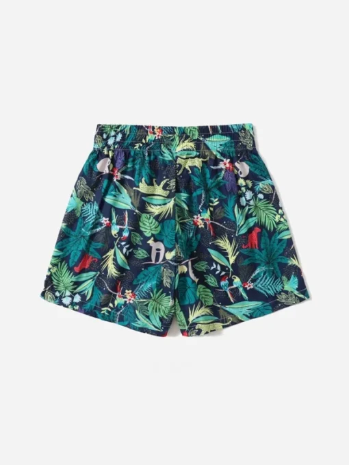 SHEIN Boys Tropical & Bird Print Swim Shorts - Image 2