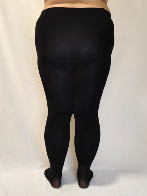 Shein Plus Size Solid Fleece Lined Tights - Image 2