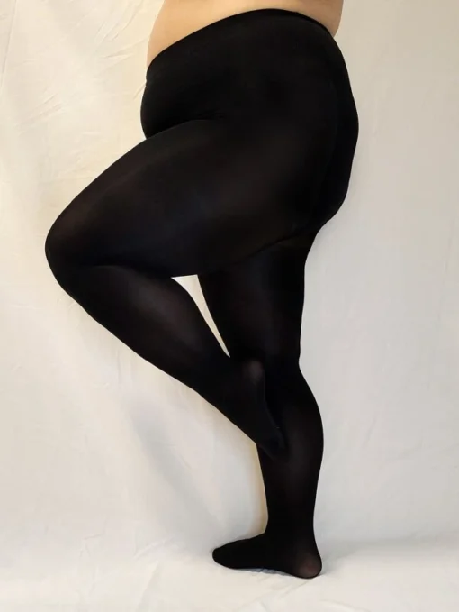 Shein Plus Size Solid Fleece Lined Tights - Image 3