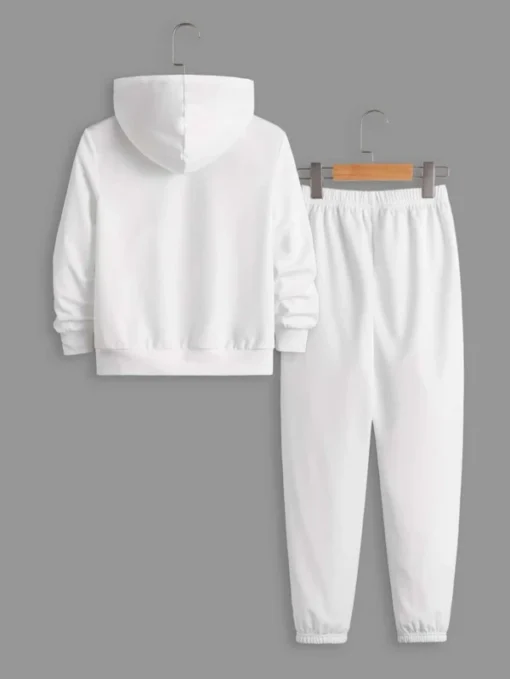 SHEIN Boys Patch Detail Hoodie & Sweatpants - Image 2