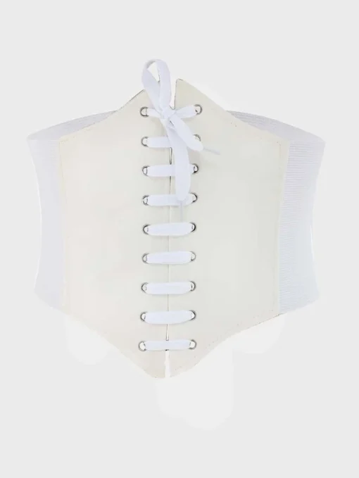 Shein Eyelet Decor Lace Up Front Corset Belt - Image 2