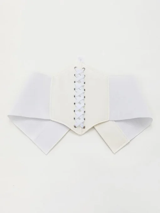 Shein Eyelet Decor Lace Up Front Corset Belt - Image 3