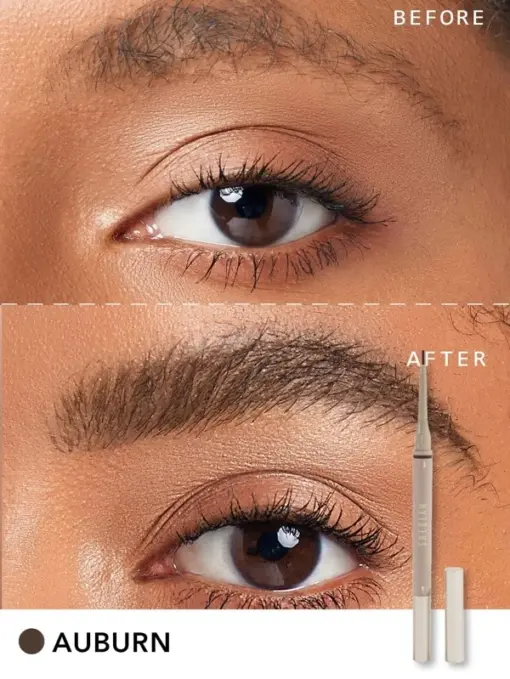 SHEGLAM Brows On Demand 2-In-1 Brow Pencil - Auburn  Waterproof Liquid Eyebrow Pen Sweatproof Anti-Oil Natural Brow Filling Outlining Eyebrow Cream Gel Makeup - Image 3