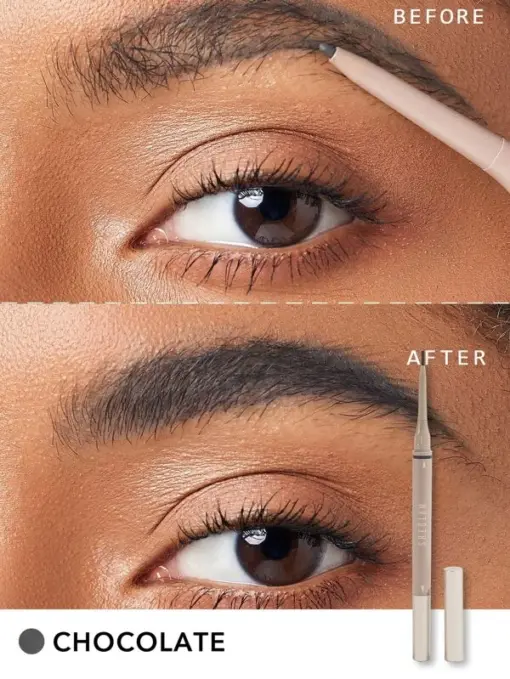 SHEGLAM Brows On Demand 2-In-1 Brow Pencil - Chocolate  Waterproof Liquid Eyebrow Pen Sweatproof Anti-Oil Natural Brow Filling Outlining Eyebrow Cream Gel Makeup - Image 3