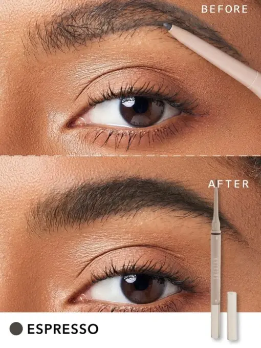 SHEGLAM Brows On Demand 2-In-1 Brow Pencil - Espresso  Waterproof Liquid Eyebrow Pen Sweatproof Anti-Oil Natural Brow Filling Outlining Eyebrow Cream Gel Makeup - Image 3