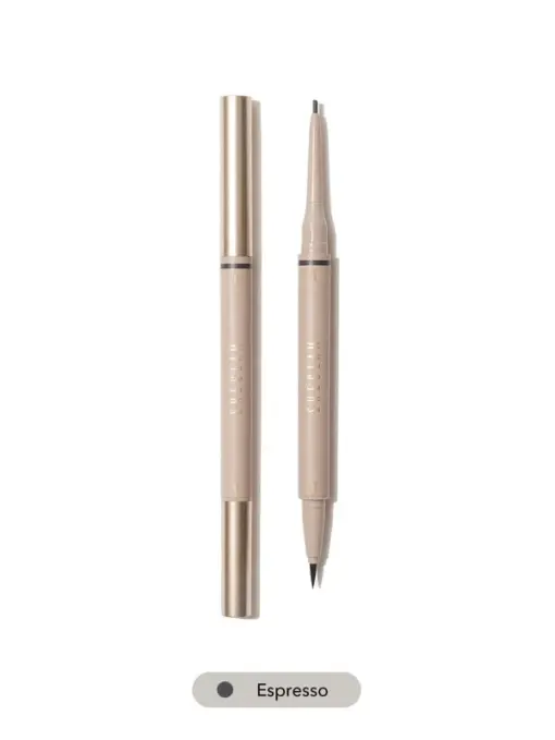 SHEGLAM Brows On Demand 2-In-1 Brow Pencil - Espresso  Waterproof Liquid Eyebrow Pen Sweatproof Anti-Oil Natural Brow Filling Outlining Eyebrow Cream Gel Makeup - Image 4