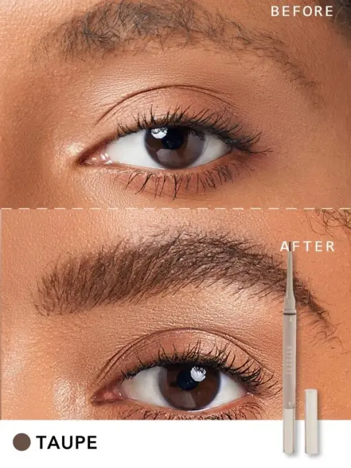 SHEGLAM Brows On Demand 2-In-1 Brow Pencil - Taupe  Waterproof Liquid Eyebrow Pen Sweatproof Anti-Oil Natural Brow Filling Outlining Eyebrow Cream Gel Makeup - Image 3