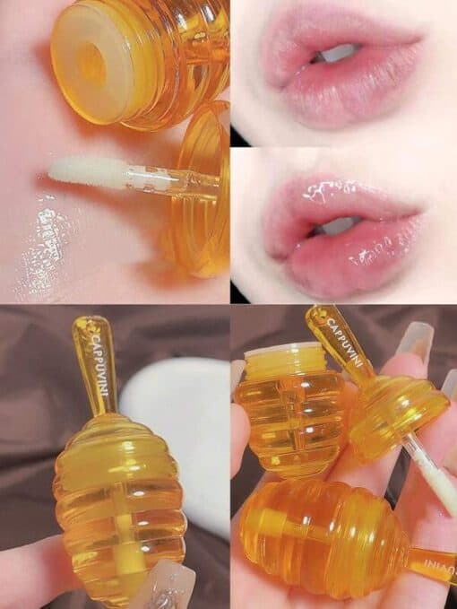 SHEIN Honey Flavored Lip Care, Moisturizing Honeypot Design Lip Care Product - Image 2