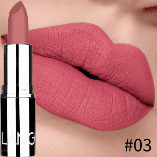 SHEIN Matte Long-lasting Velvet Lipstick, Easy To Apply Lipstick - Image 4