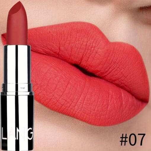 SHEIN Matte Long-lasting Velvet Lipstick, Easy To Apply Lipstick - Image 8