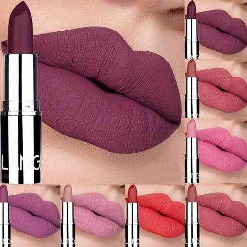 SHEIN Matte Long-lasting Velvet Lipstick, Easy To Apply Lipstick - Image 10