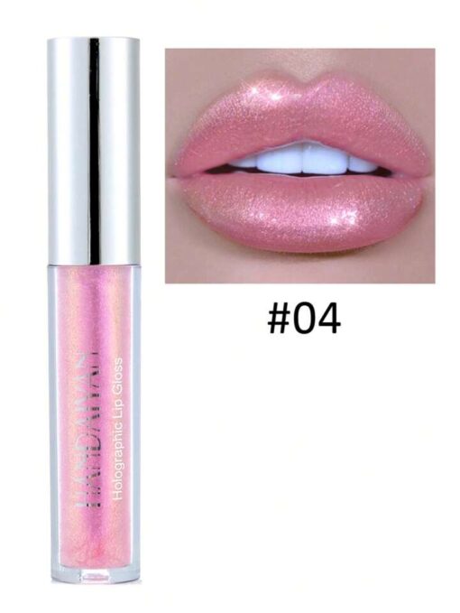 shein Polarized Lip Gloss 2.3ml Long-lasting Moisturizing Shiny Holographic Lip Lacquer For Women