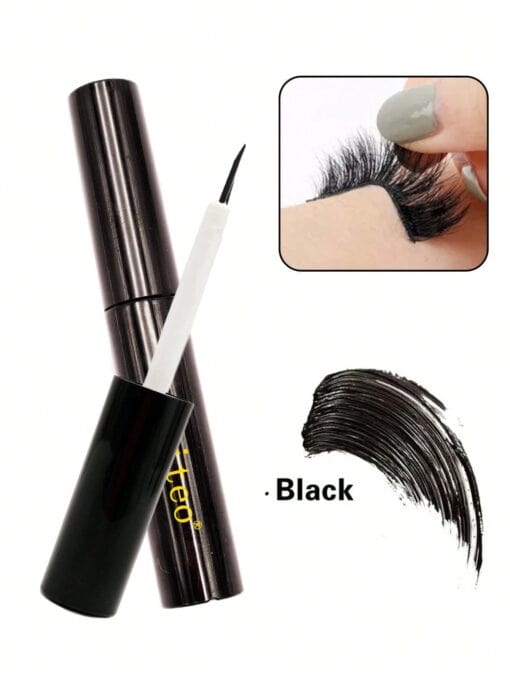 shein 1 Piece 5ML Black Color Eyelash Glue Makeup Faux Mink Eyelashes Adhesive Quick Dry Waterproof Long-lasting Lashes Adhesive Faux Mink False Eyelashes Glues