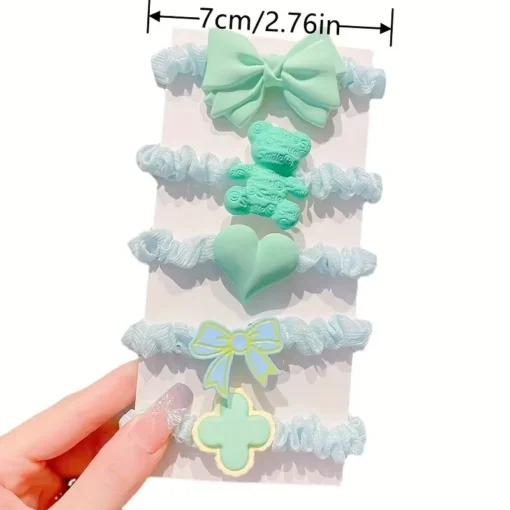 5pcs cute hair tie - Image 2