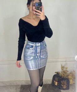 Metallic skirt