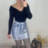 Metallic skirt