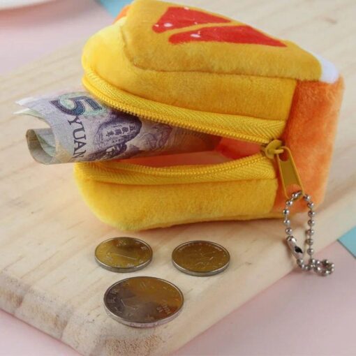 Portable key bag plush mini coin pouch