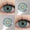 SHEIN 1 Pair New Green Color Contact Lenses Eye Makeup 14.5mm Yearly Use Colored Lenses