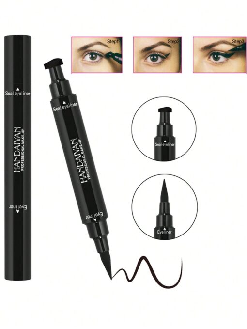 Double-headed Waterproof Triangular Stamp Eyeliner Pen