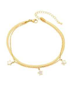 Stars Anklet stainless steel