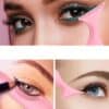 shein Multifunctional Makeup Eyeliner Stencil, 1pc Pink Silicone Reusable Waterproof Tool For Liner Makeup