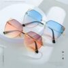 Metal Frame Tinted Lens Sunglasses