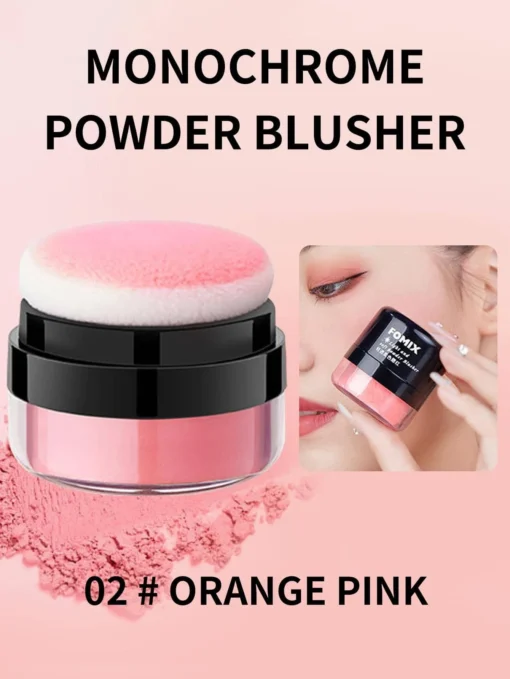 SHEIN Mushroom Head Blush,1Pc Long-Wearing Powder Blush Non-Fading Cushion Blush Powder Shading Blusher