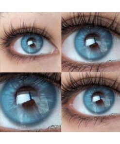 SHEIN 1 Pair Gray Iceblue Color Contact Lens for Eyes Makeup Beauty Yearly Use 14.2mm