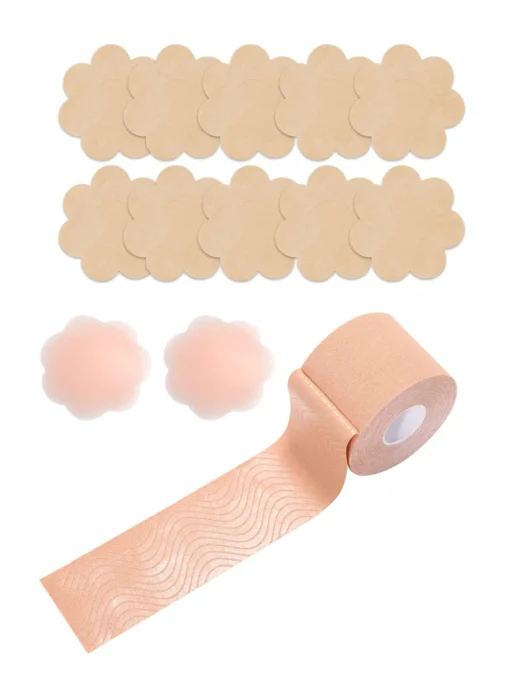 SHEIN 1pair Silicone Nipple Cover & 5pairs Nipple Cover & Lifting Boob Tape