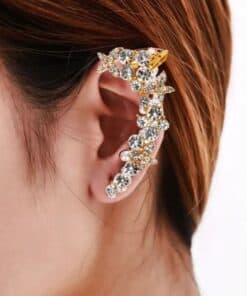 Rhinestone Decor Ear Cuff