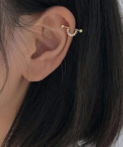 shein Rhinestone Decor Stud Earrings