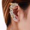 Rhinestone Decor Ear Cuff