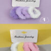 Fuzzy hair ties 4 pcs