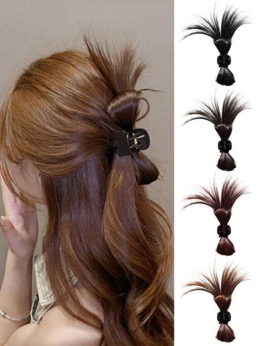 SHEIN Elegant Hair Bundle Clip Set For Women, Suitable For Dressing