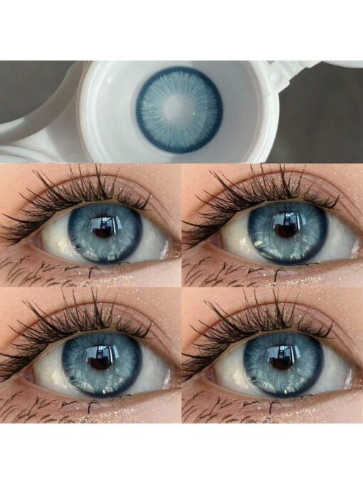 SHEIN 1 Pair Natural Colored Contact Lens for Eye Beauty Makeup Cosmetic Contact Lenses Yearly Disposable