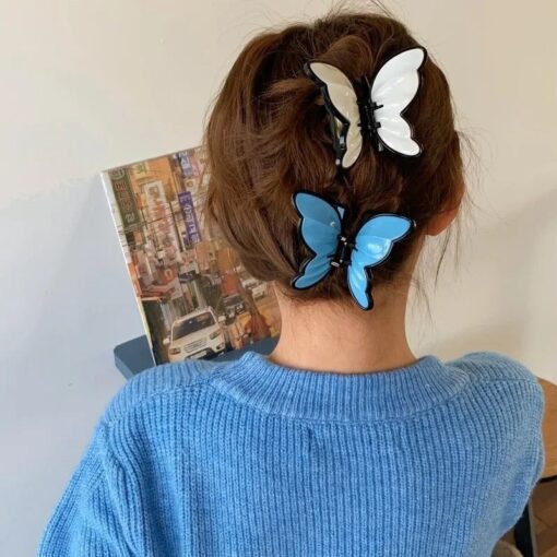 Butterfly hair claw