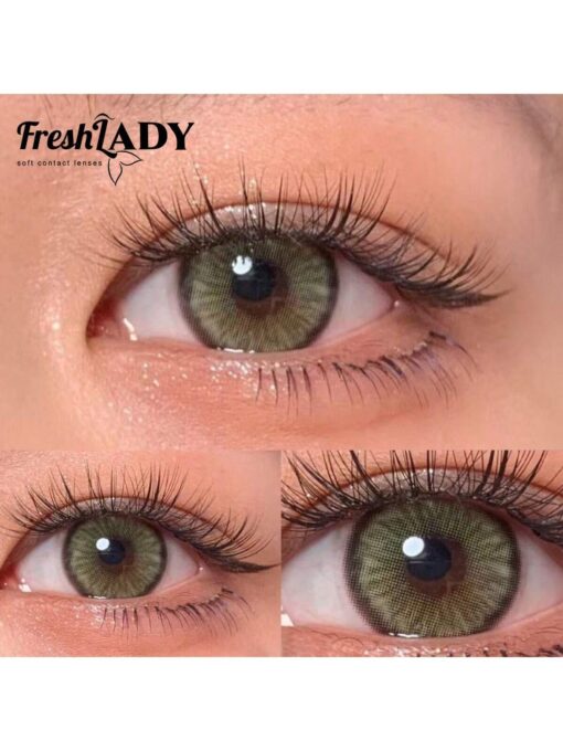 SHEIN Freshlady Dawn Green Colored Contact Lenses 1 Year Disposable