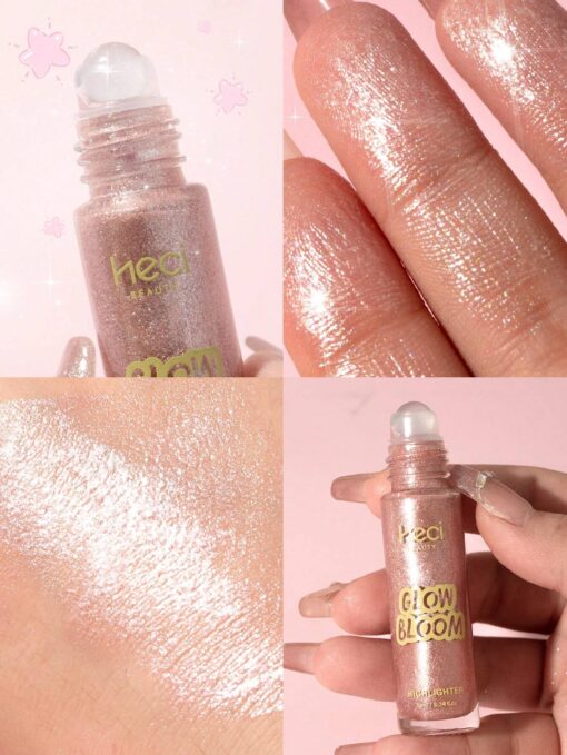 SHEIN HECI BEAUTY Roller Liquid Body Highlighter,1pc Glitter Face Contour Highlight Brightening - Image 2