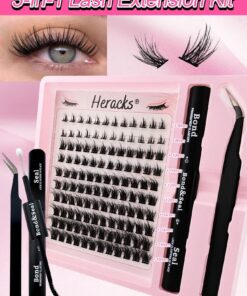 Individual Cluster Lashes 120Pcs Segmented Individual False Eyelashes Extension Kit With Lash Bond And Seal Eyelash Tweezers For Cluster Lashes