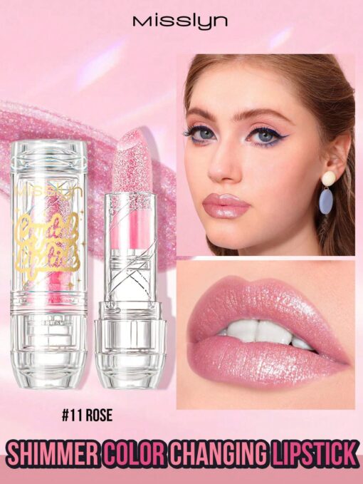 SHEIN Misslyn SHIMMER COLOR CHANGING LIPSTICK, Temperature Changing Lipstick