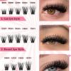 SHEIN 140 Pcs Fluffy DIY Lash Extension Kit 8-16mm Mixed Length Fluffy Individual Lashes