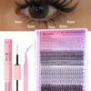 SHEIN DIY Lash Extension Kit 480pcs Lash Clusters Individual Cluster Lash Extensions