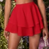 SHEIN BAE Two Layer Hem Skirt