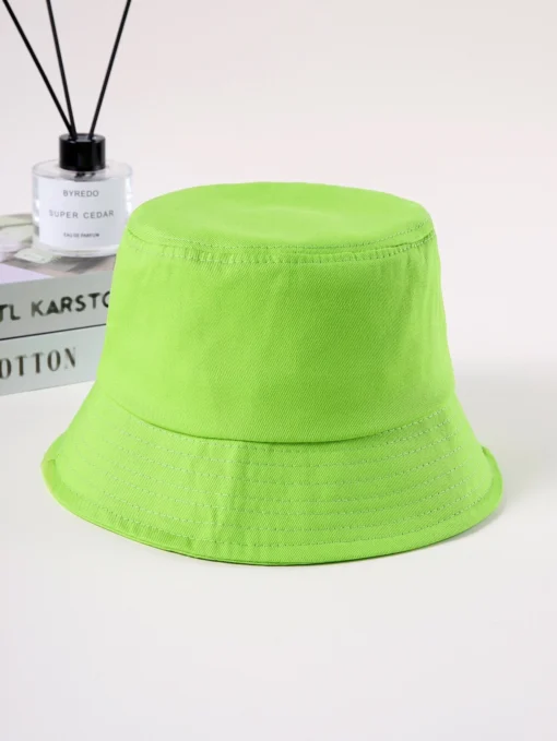 SHEIN Solid Color Bucket Hat