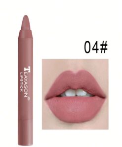 SHEIN Matte Lipstick, Smudge Proof Moisturizing Lip Makeup For Daily Use