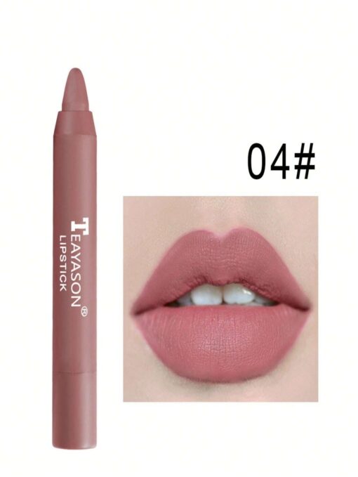 SHEIN Matte Lipstick, Smudge Proof Moisturizing Lip Makeup For Daily Use