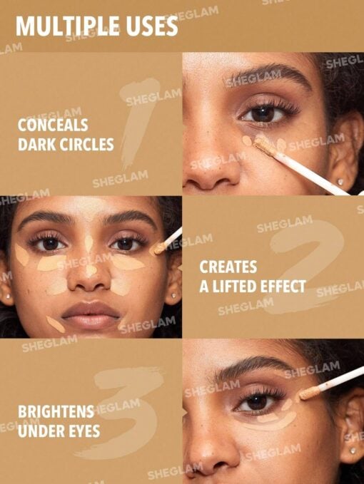 SHEGLAM Like Magic 12Hr Full Coverage Concealer-Fair - Image 3